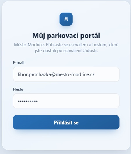 můj parkovací portál