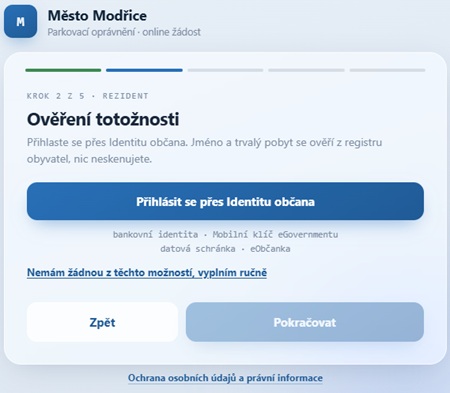 ověření totožnosti